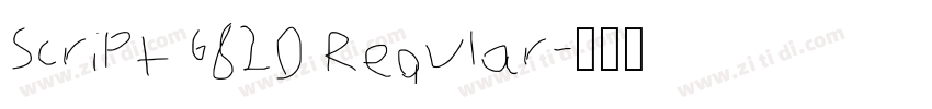 Script G820 Regular字体转换 Script G820 Regular字体转换